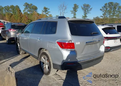 2012 Toyota Highlander Limited V6 z USA, uszkodzony, nr VIN 5TDYK3EH1CS085090